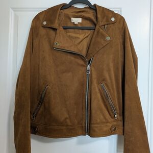 LOFT Women's Tan Suede Jacket